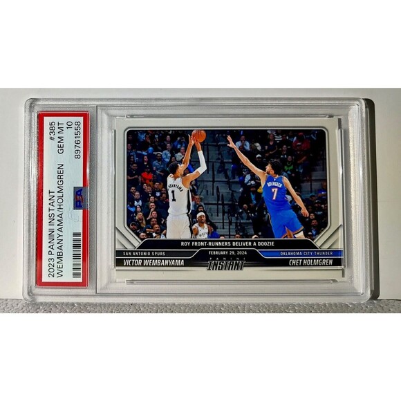 Victor Wembanyama / Chet Holmgren 2023-24 Panini #385 NBA Card 1 of 2783 PSA 10 - Picture 1 of 2